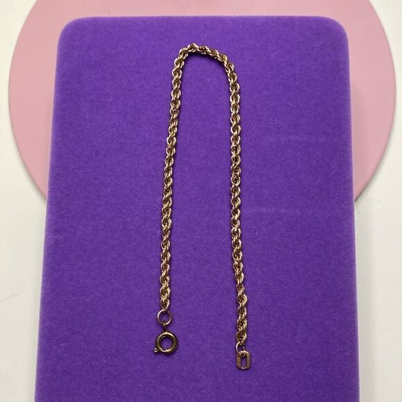 Jewelry - 💛 Vintage 10k Yellow Gold Rope Bracelet